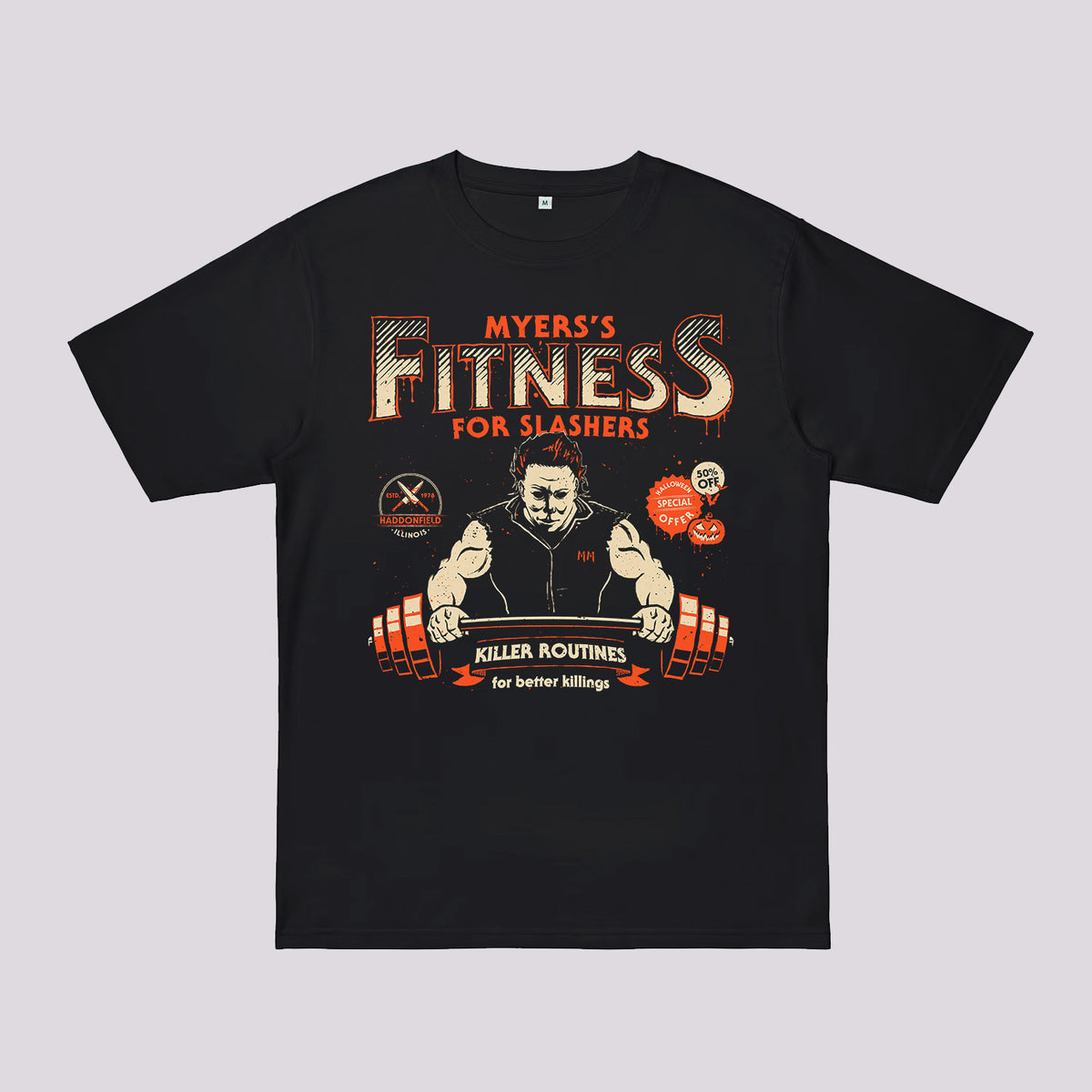 Myers 's Fitness Oversized T-Shirt | Horror T-Shirts Online Australia