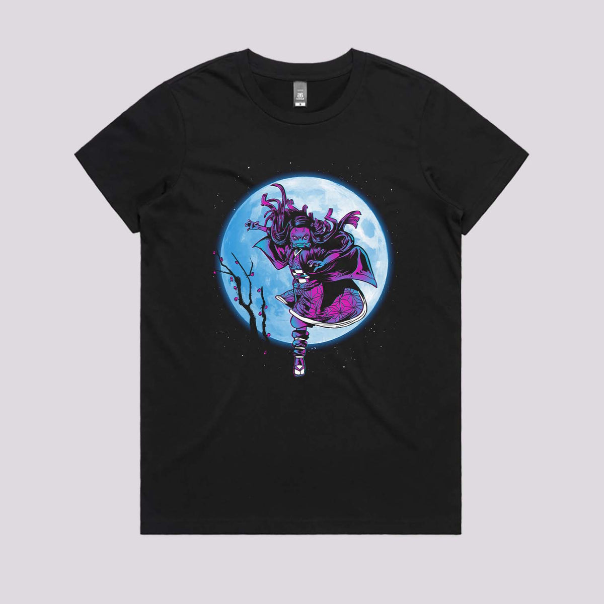 Nezuko Under Moon T-Shirt | Anime T-Shirts Online Australia