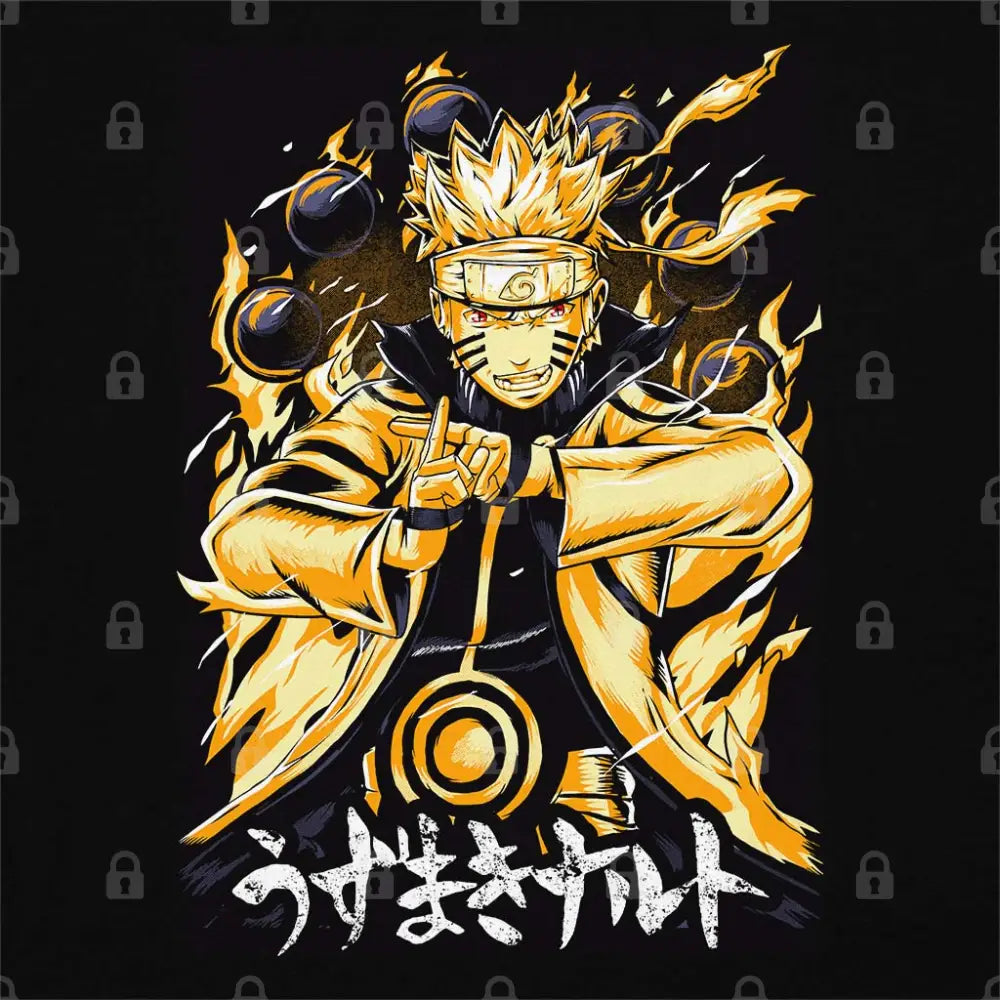 Nine Tails Chakra Mode T-Shirt | Anime T-Shirts