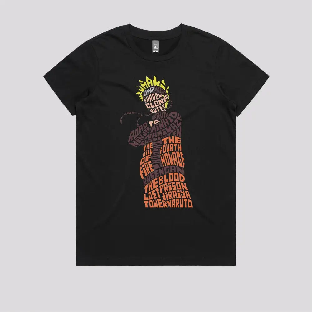 Ninja Typography T-Shirt | Anime T-Shirts