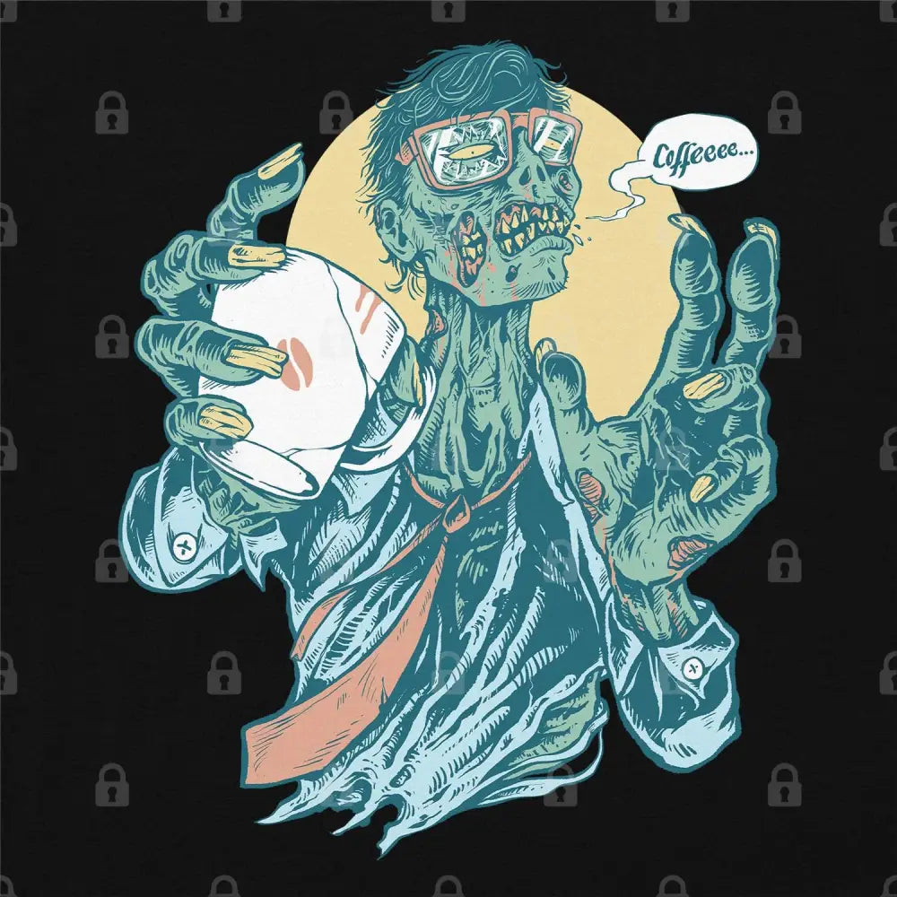 No Coffee, Me Zombie T-Shirt - Limitee Apparel