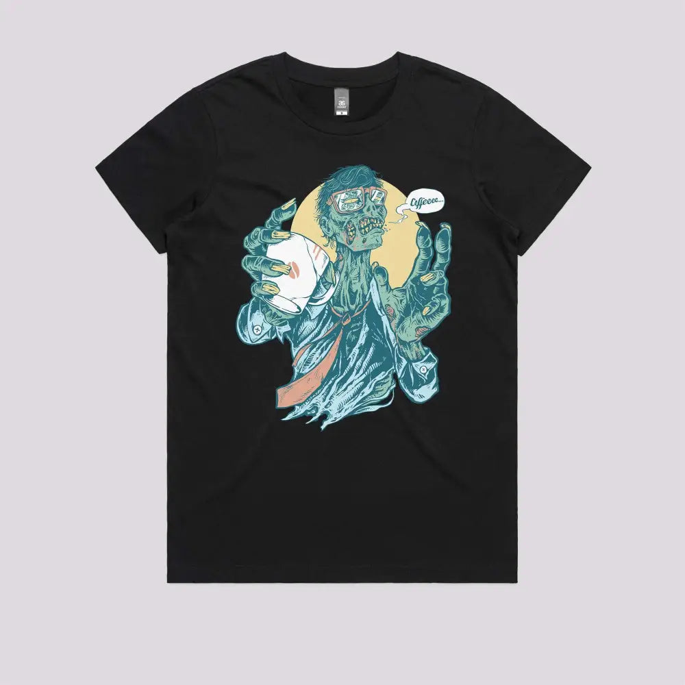 No Coffee, Me Zombie T-Shirt - Limitee Apparel