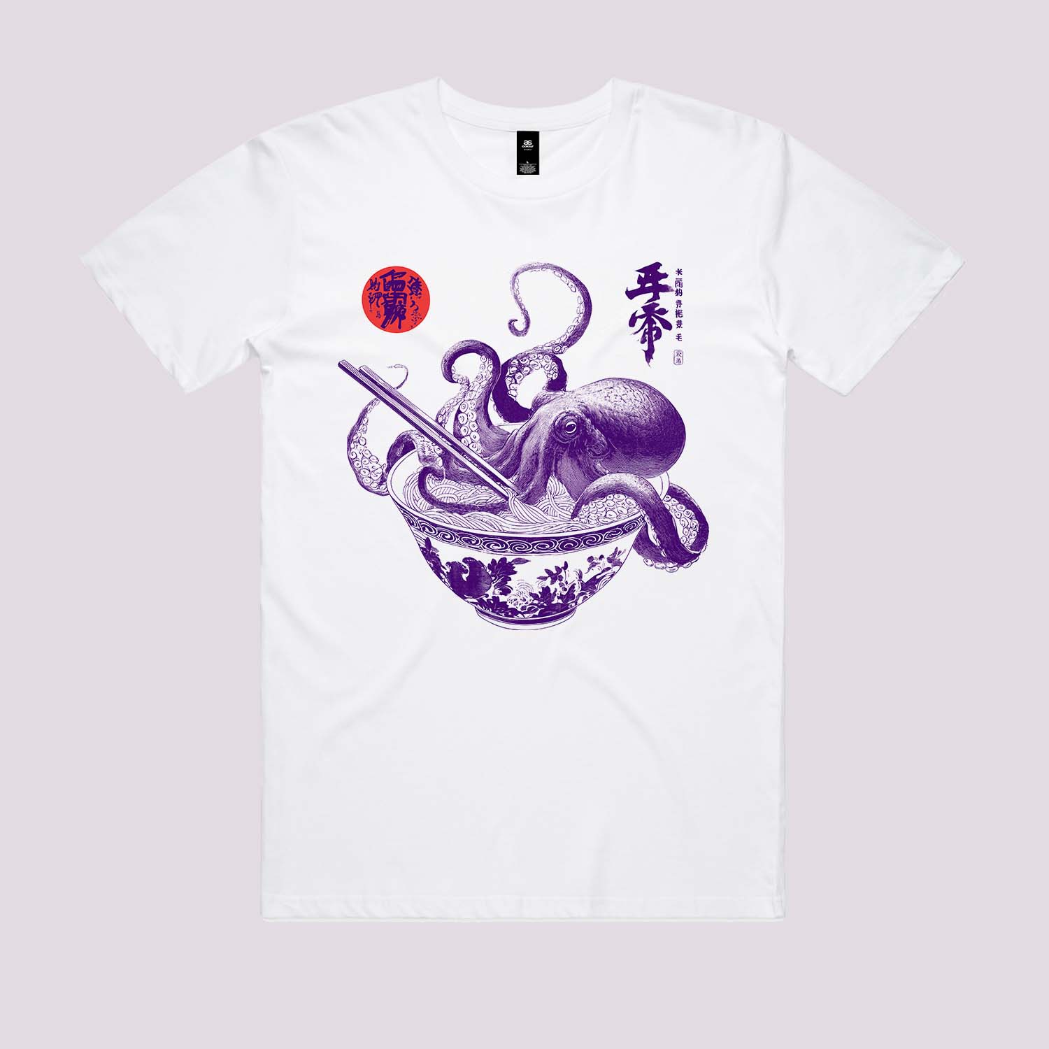 Octopus Ramen Sumi-e Graphic Tee