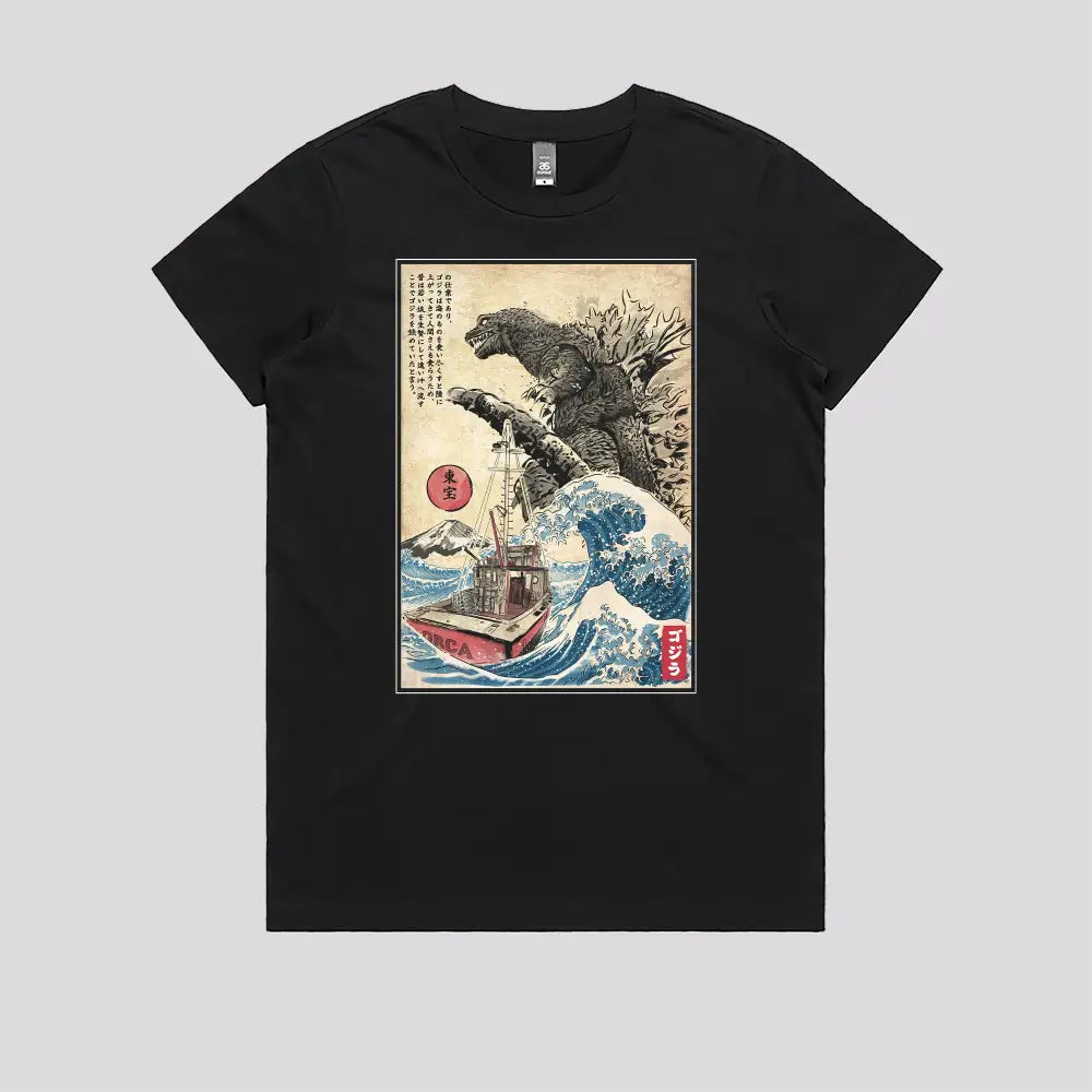 Orca in Japan Woodblock T-Shirt | Anime T-Shirts