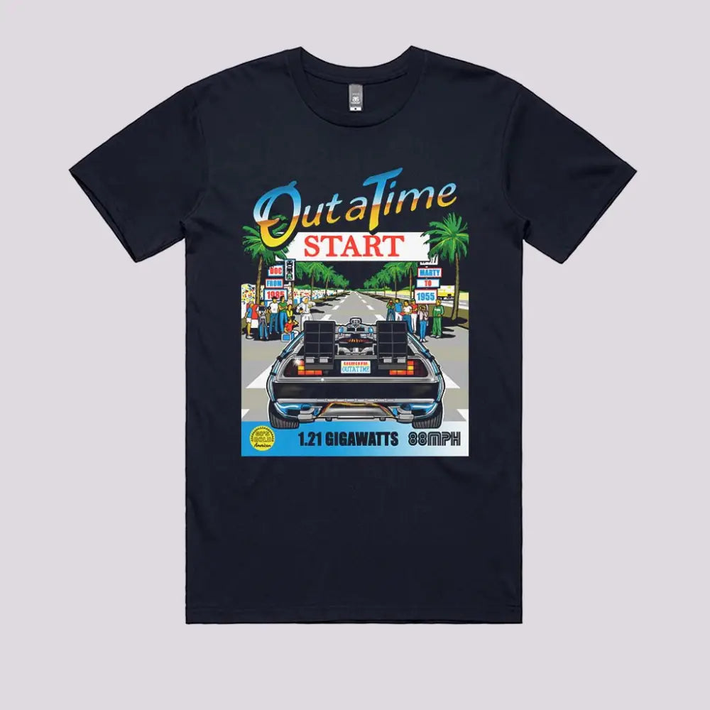 Out Run and Time T-Shirt | Pop Culture T-Shirts