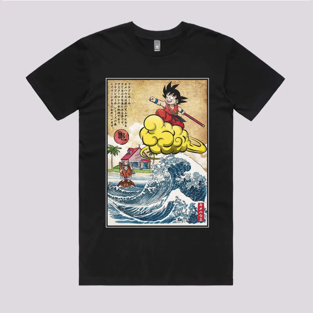 Pink House On a Small Island Anime T-Shirt | Anime Clothing