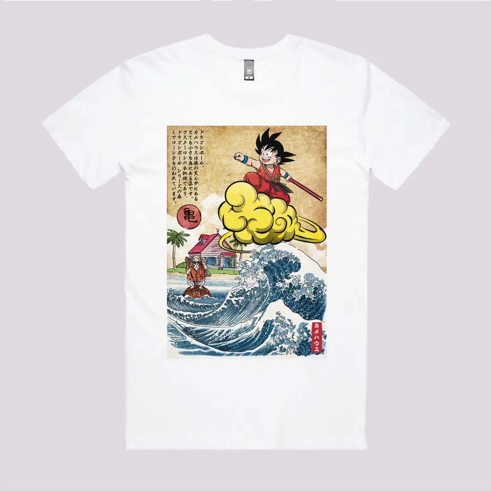 Pink House On a Small Island Anime T-Shirt | Anime Clothing