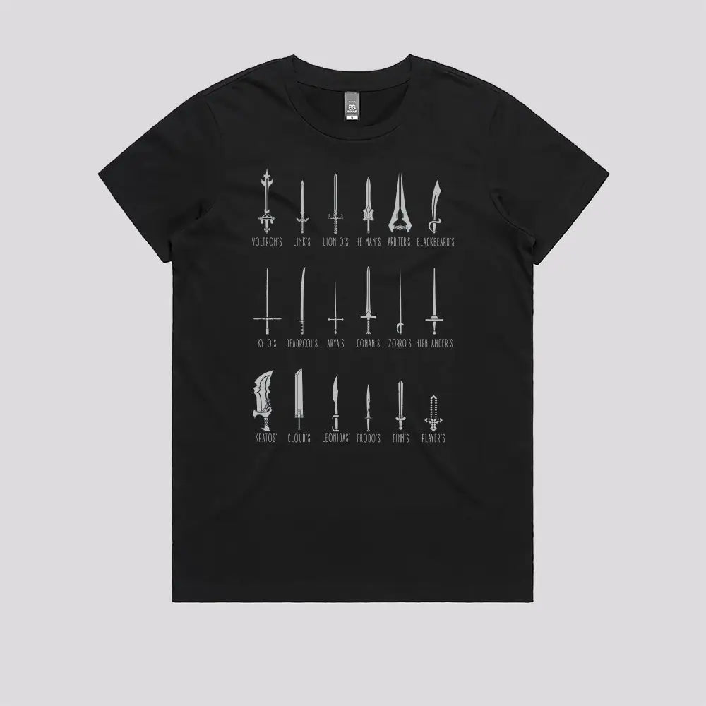 Popular Swords T-Shirt | Pop Culture T-Shirts