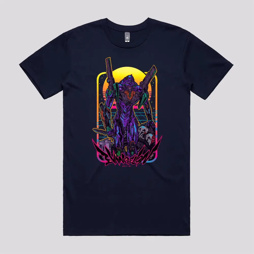 Retro Eva 01 T-Shirt | Anime T-Shirts