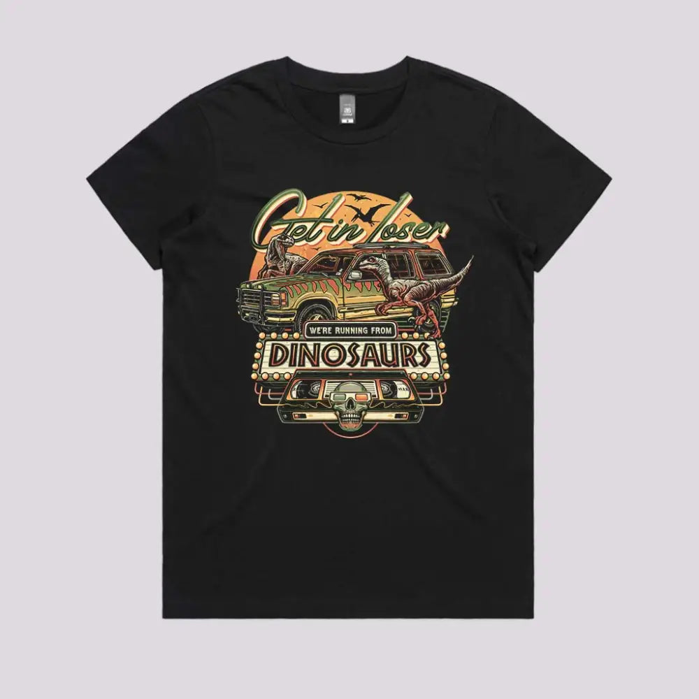 Running from Dinosaurs T-Shirt | Pop Culture T-Shirts