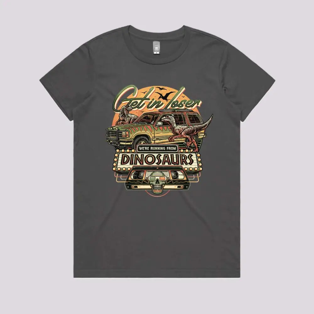 Running from Dinosaurs T-Shirt | Pop Culture T-Shirts
