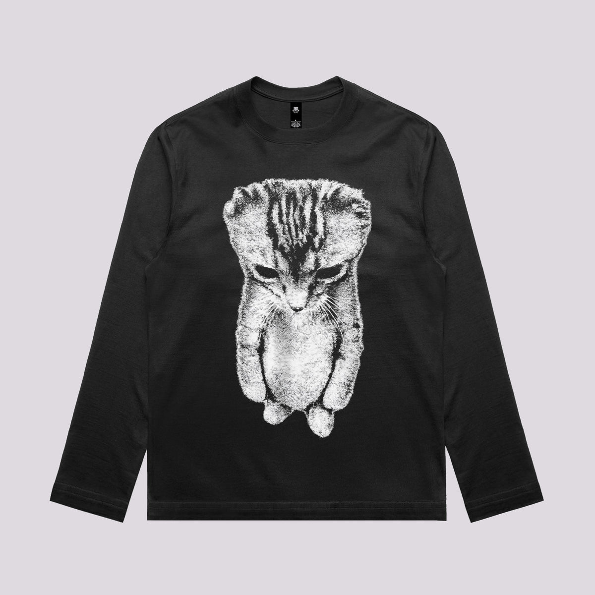 Sad Cat Standing Graphic Tee