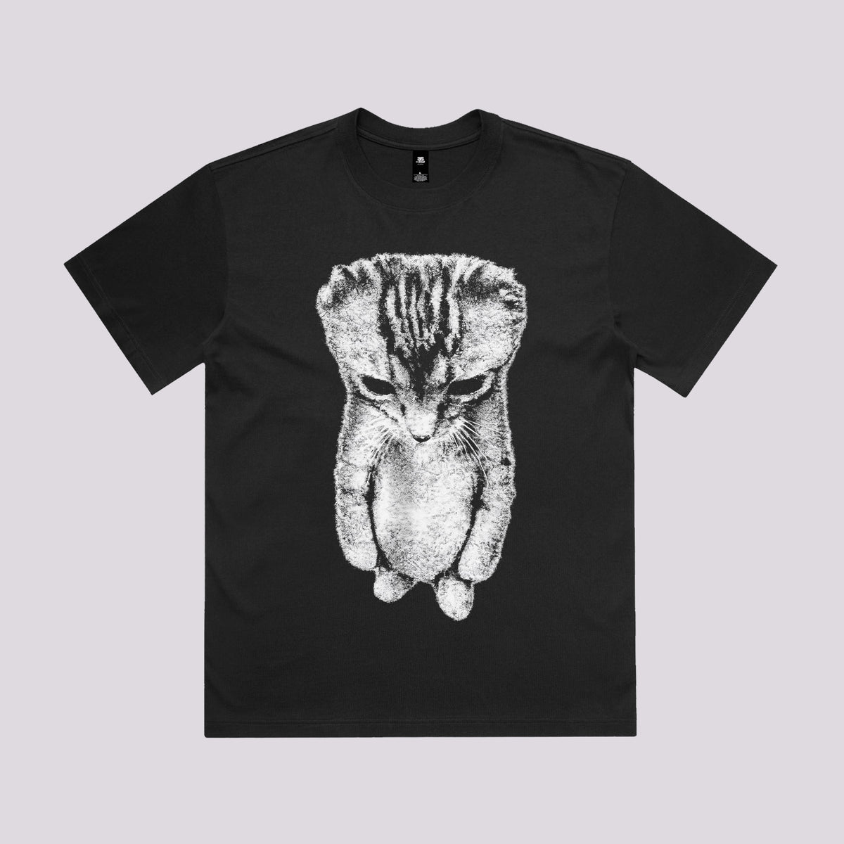 Sad Cat Standing Graphic Tee