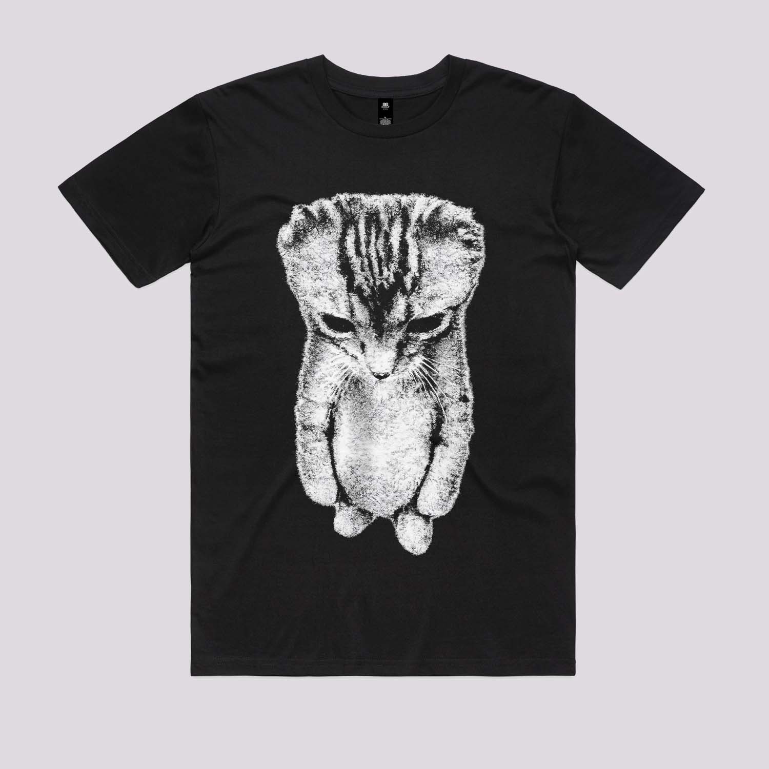 Sad Cat Standing Graphic Tee