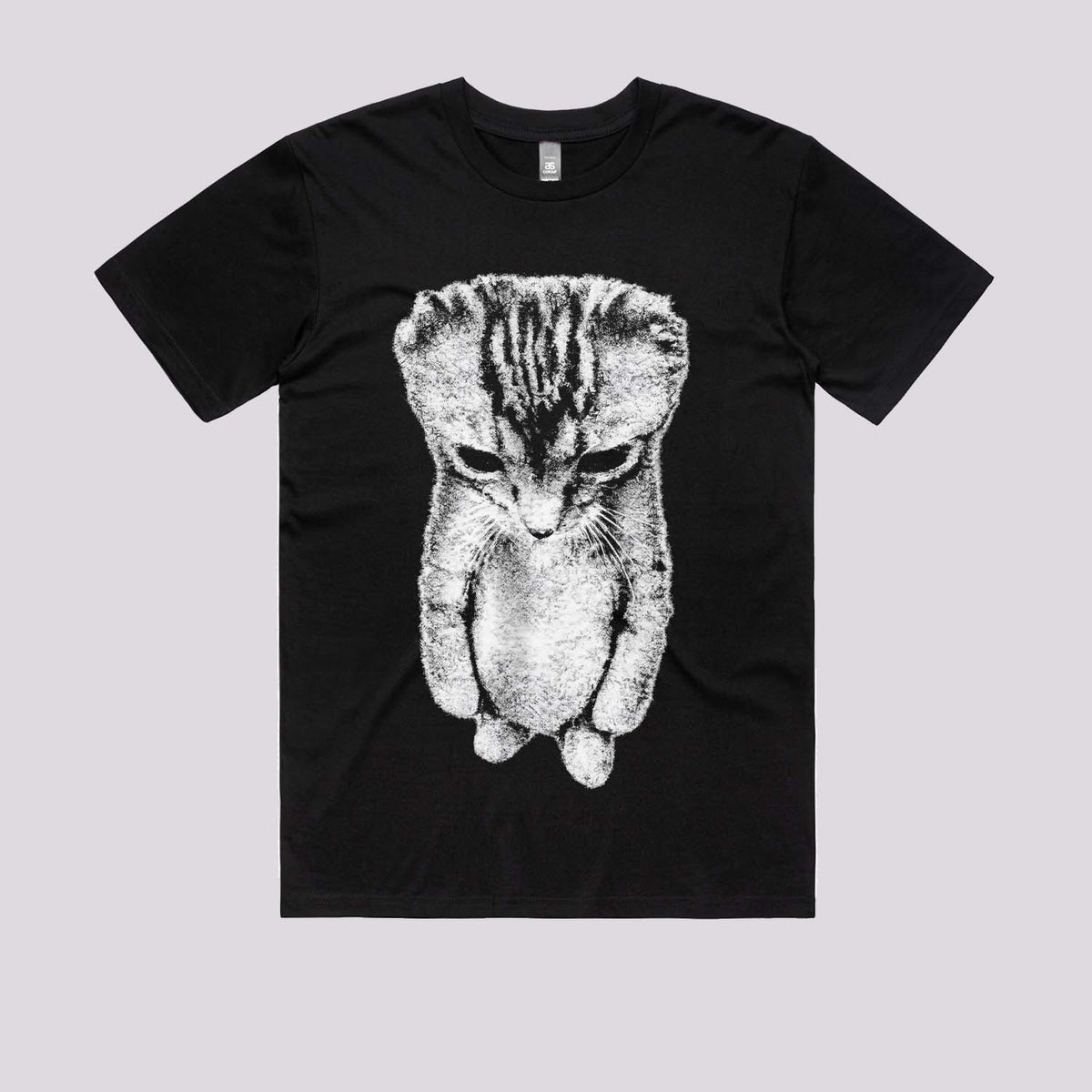 Sad Cat Standing Graphic Tee