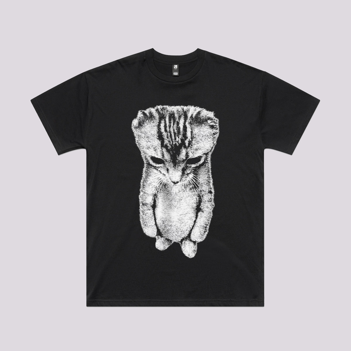 Sad Cat Standing Graphic Tee