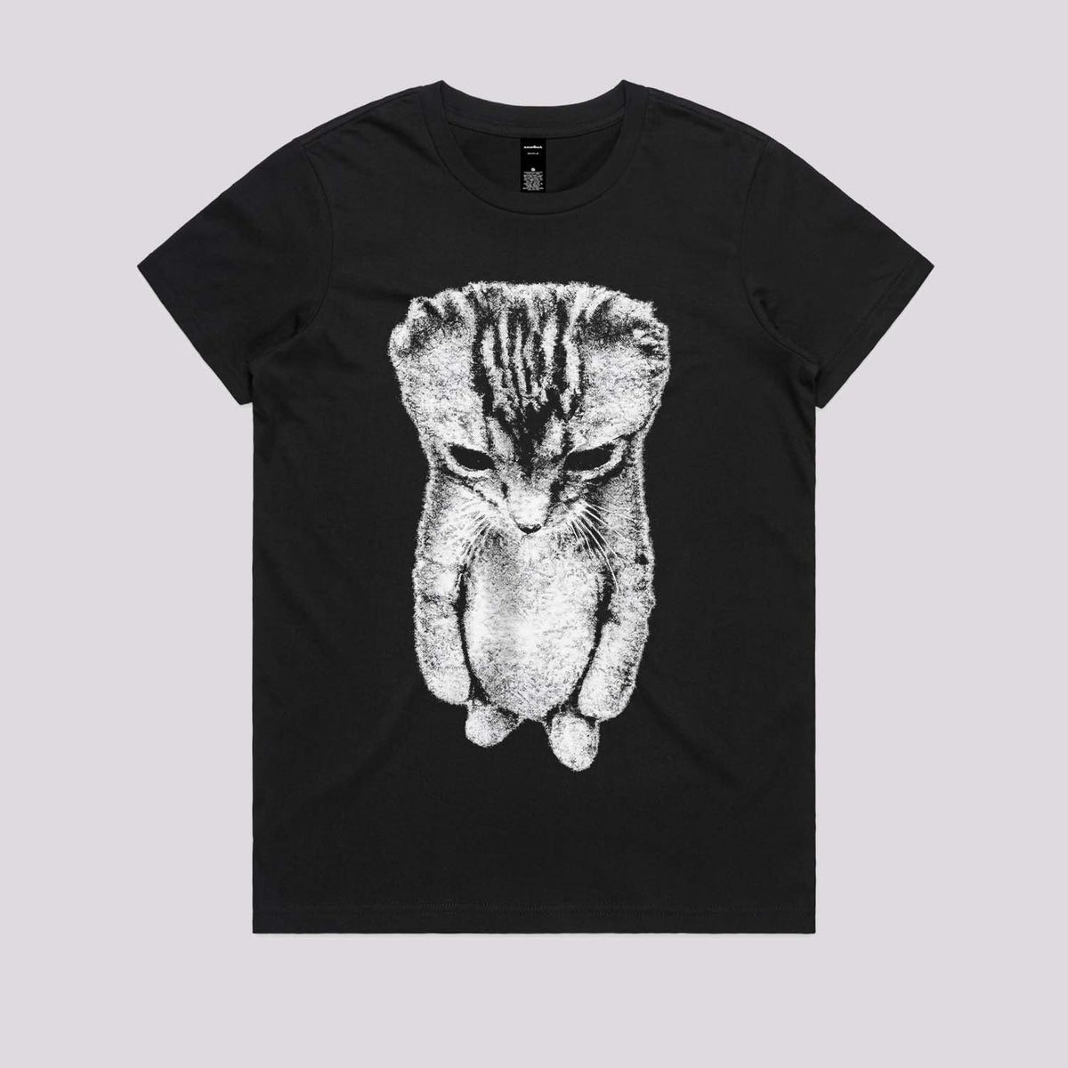 Sad Cat Standing Graphic Tee