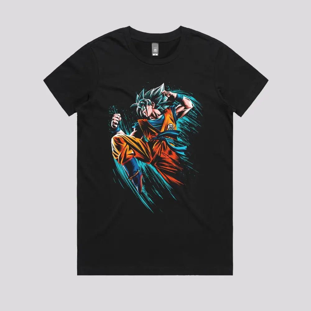 Saiyan Ink Attack T-Shirt | Anime T-Shirts