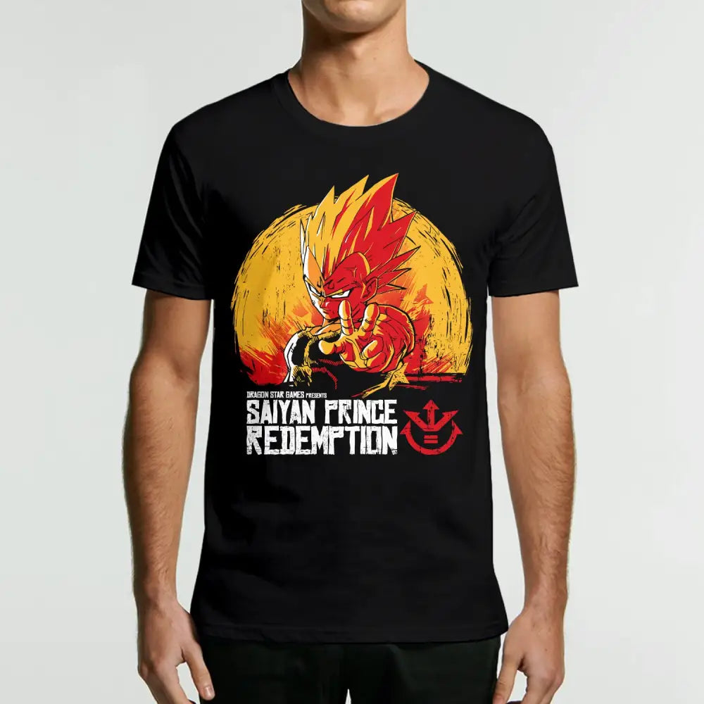 Saiyan Prince Redemption T-Shirt | Anime T-Shirts