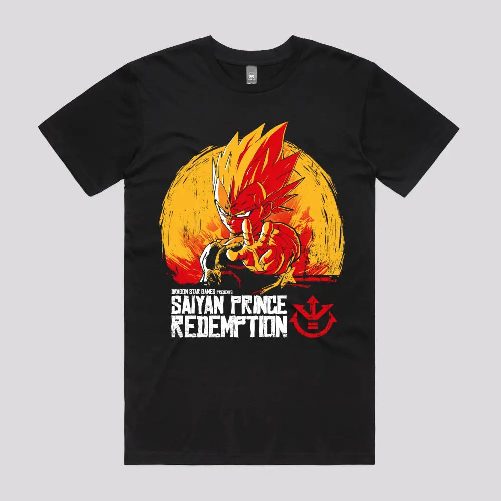 Saiyan Prince Redemption T-Shirt | Anime T-Shirts