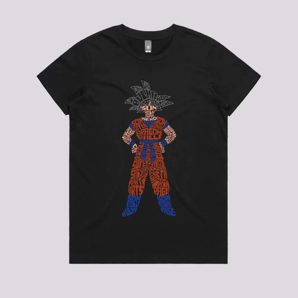 Saiyan Typography T-Shirt | Anime T-Shirts
