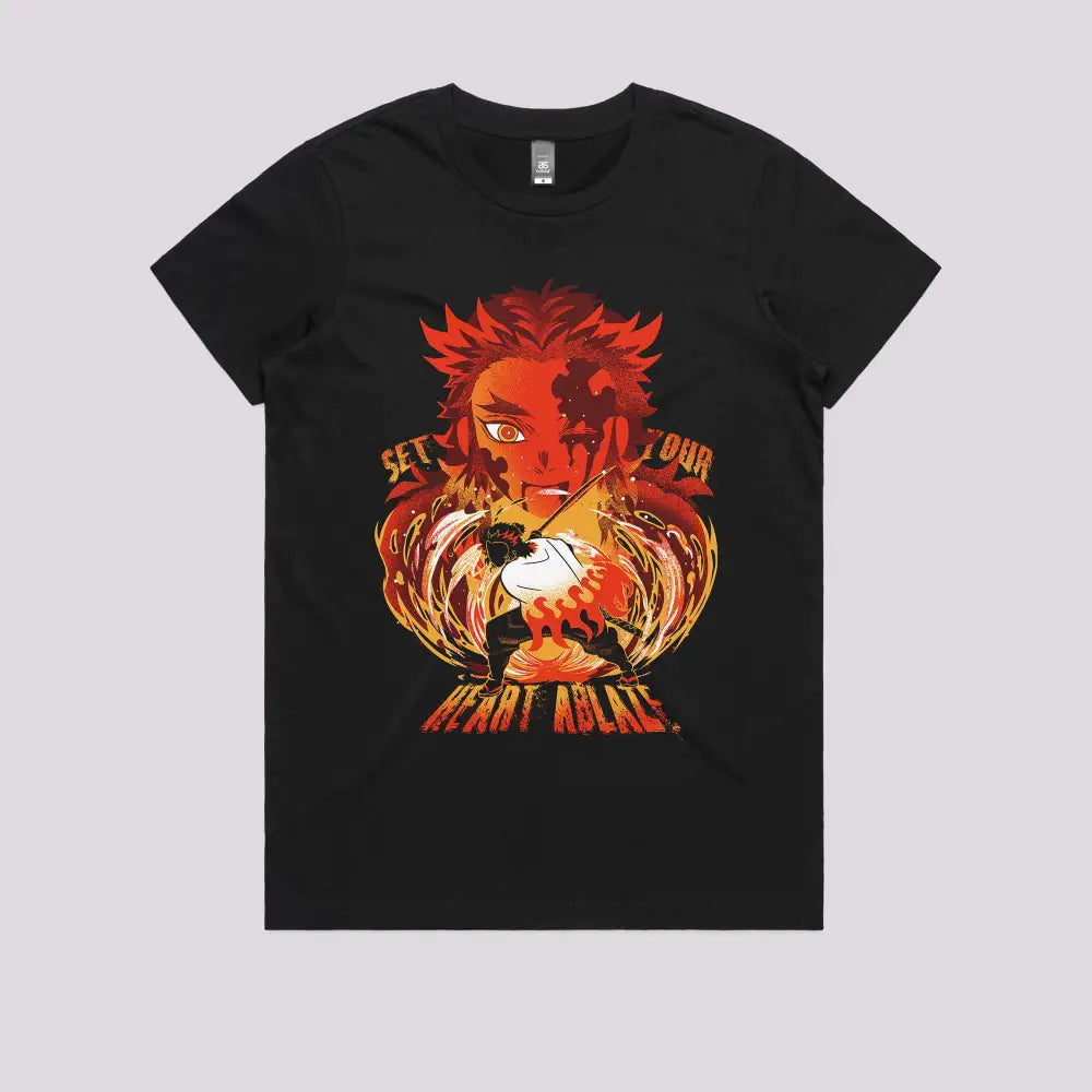 Set Your Heart Ablaze T-Shirt | Anime T-Shirts