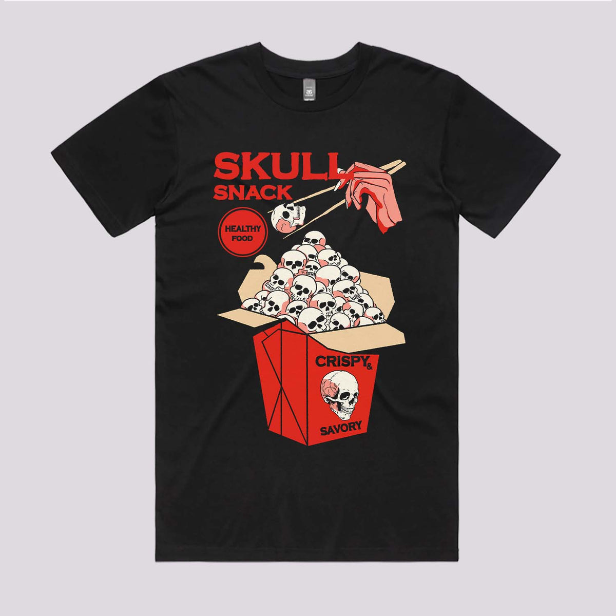 Skull Snack T-Shirt | Funny Horror T-Shirts Online