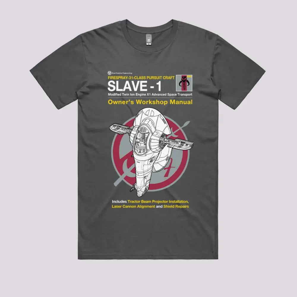 Slave Manual T-Shirt Mens / Charcoal Xs Adult Tee