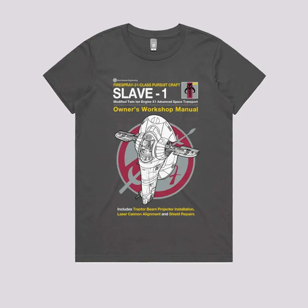 Slave Manual T-Shirt Womens / Charcoal S Adult Tee