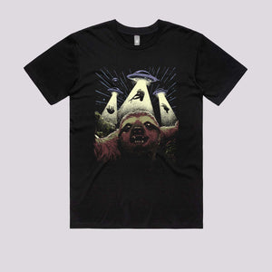 Sloth Alien Abduction Graphic Tee