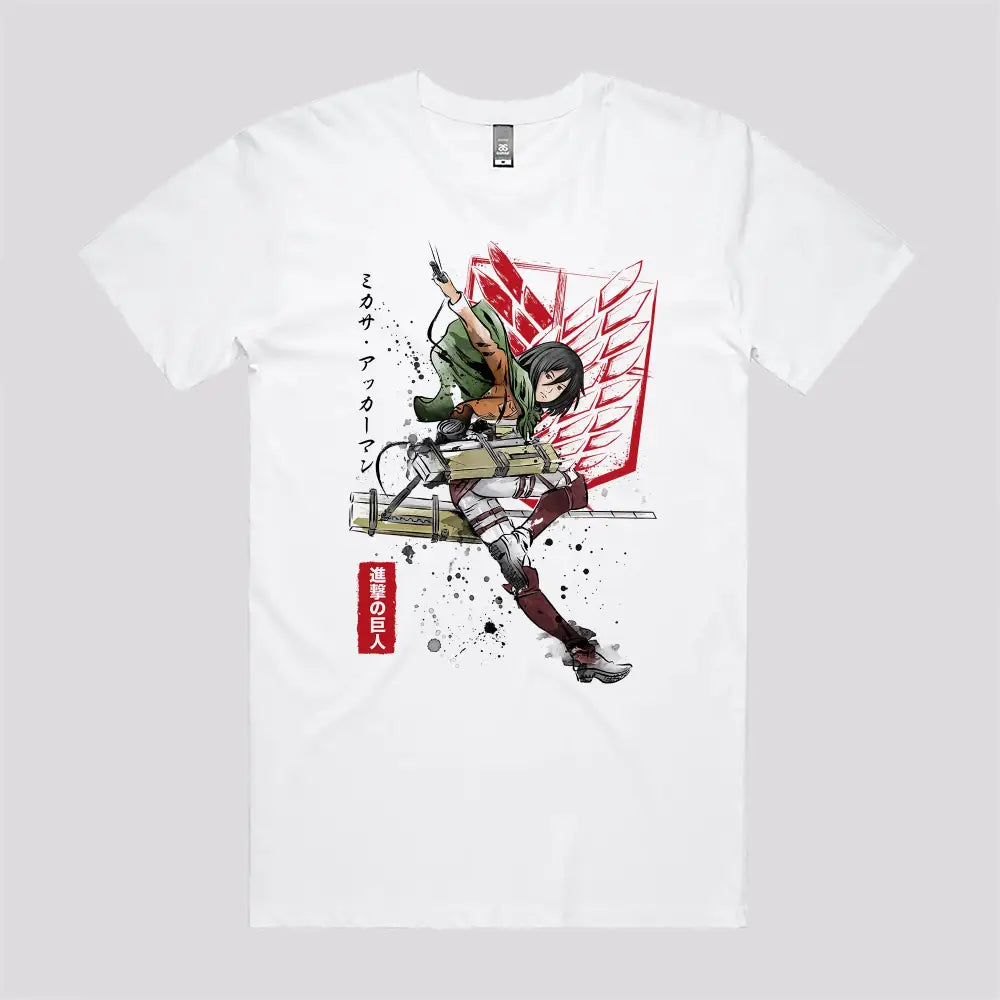 Soldier Mikasa T-Shirt | Anime T-Shirts