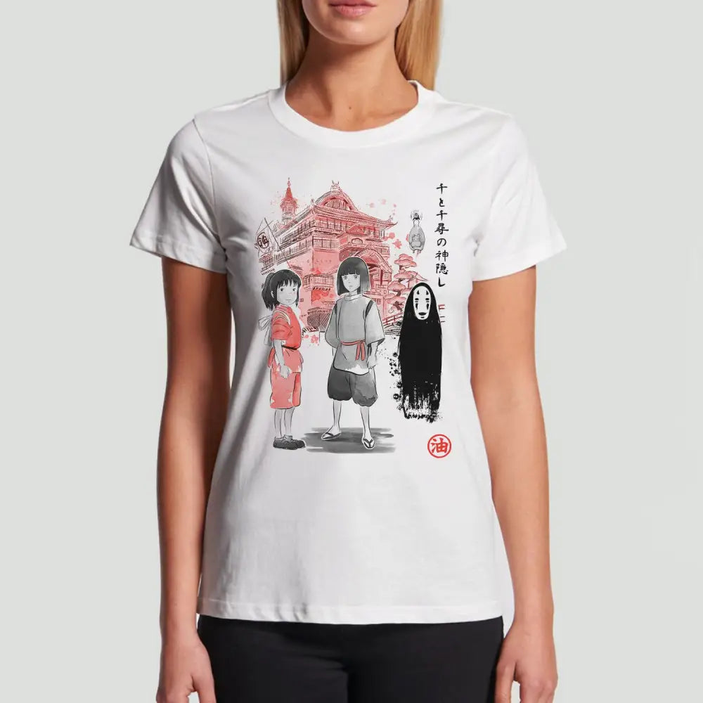 Spirited Sumi-e T-Shirt | Anime T-Shirts