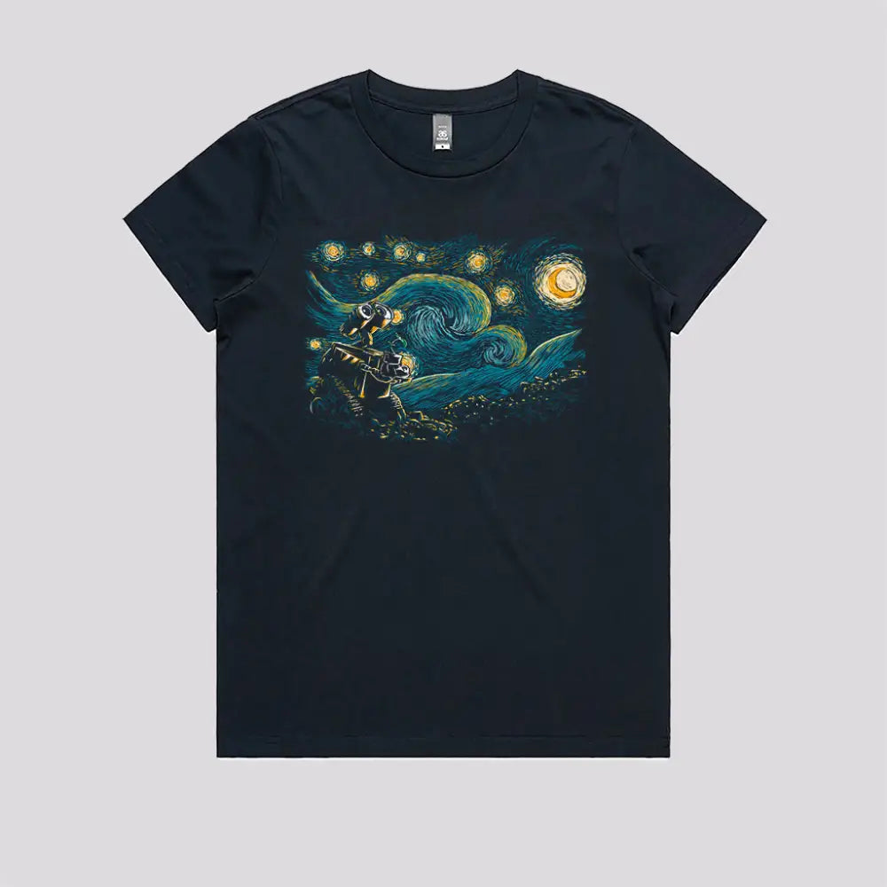 Starry Robot T-Shirt | Pop Culture T-Shirts