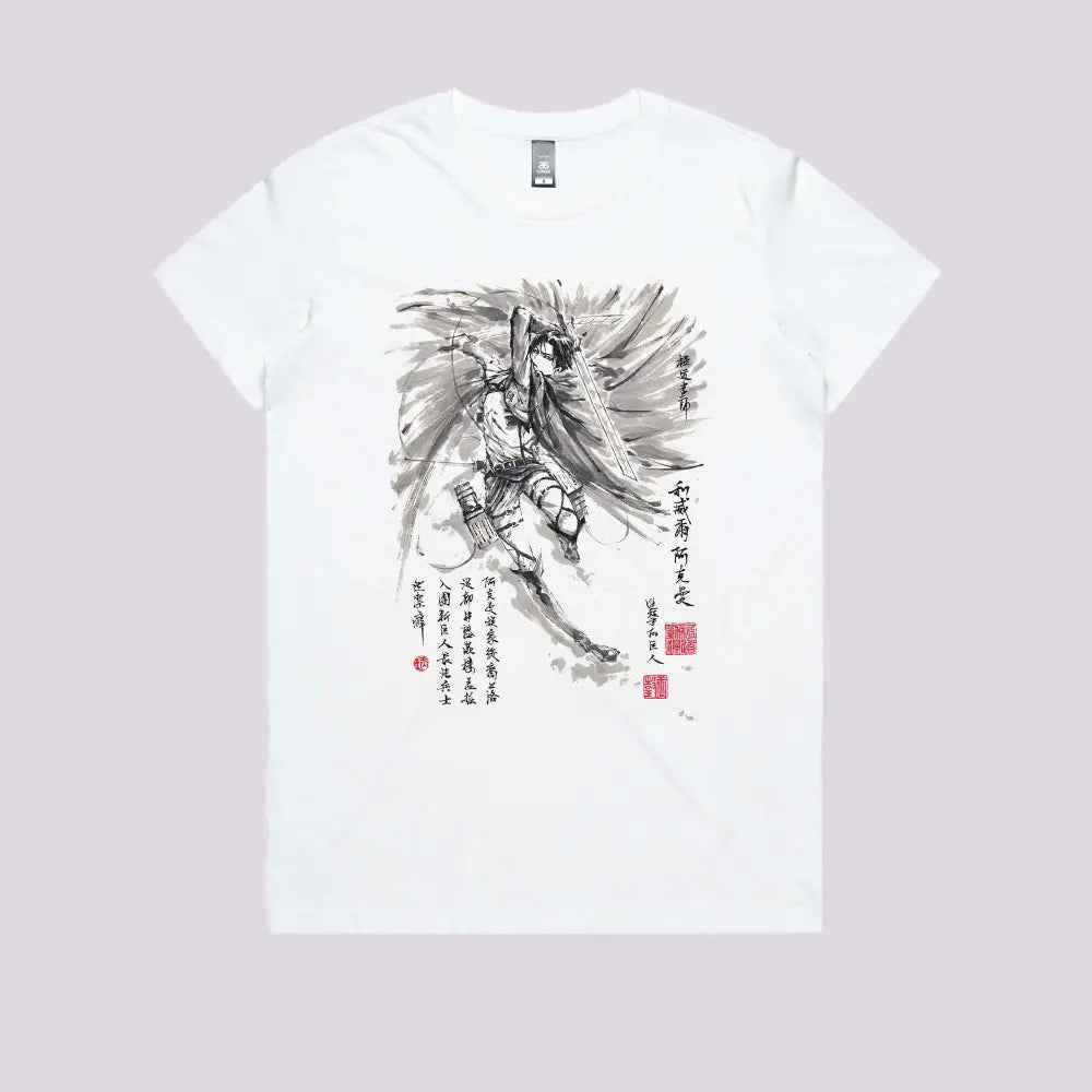 Sumi-e Levi T-Shirt | Anime T-Shirts
