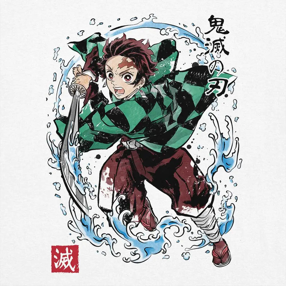 Tanjiro Sumi-e T-Shirt | Anime T-Shirts