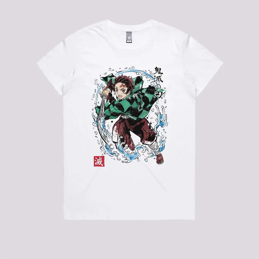 Tanjiro Sumi-e T-Shirt | Anime T-Shirts