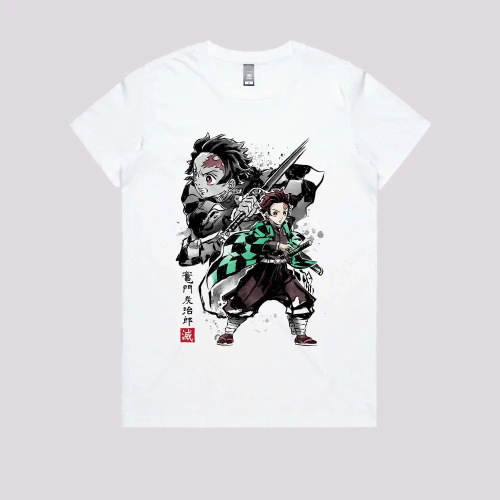 Tanjiro Sumi-e T-Shirt | Anime T-Shirts
