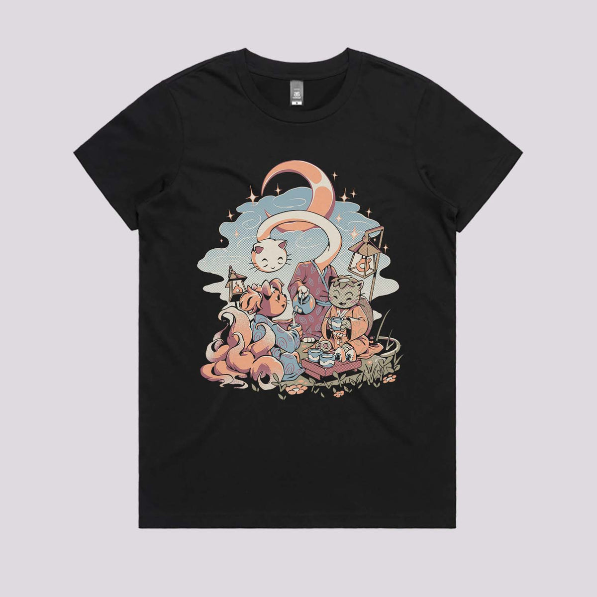 Night Tea T-Shirt | Japanese Art T-Shirt