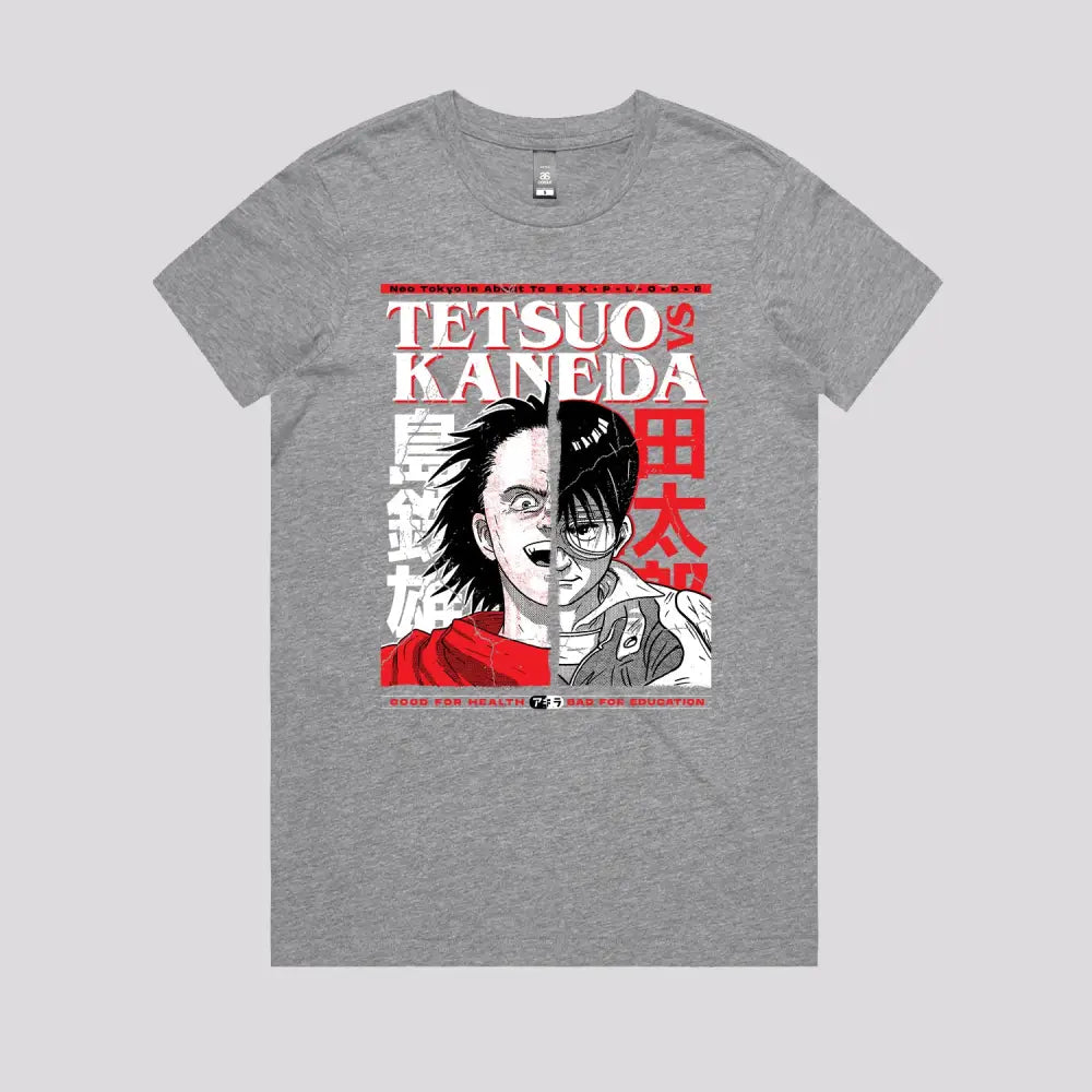 Tetsuo versus Kaneda T-Shirt | Anime T-Shirts