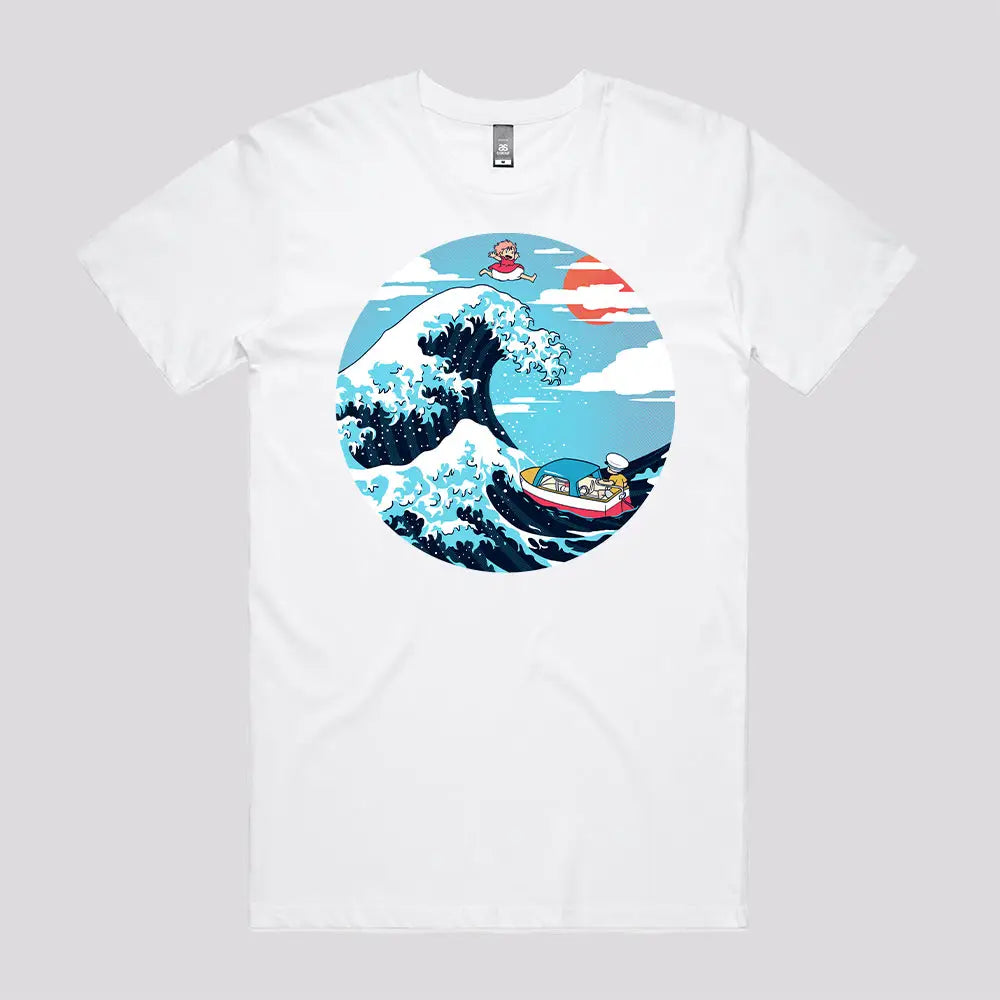 The Great Wave of Ponyo T-Shirt | Anime T-Shirts