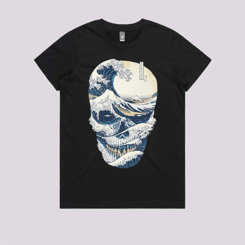 The Great Wave off Skull T-Shirt - Limitee Apparel