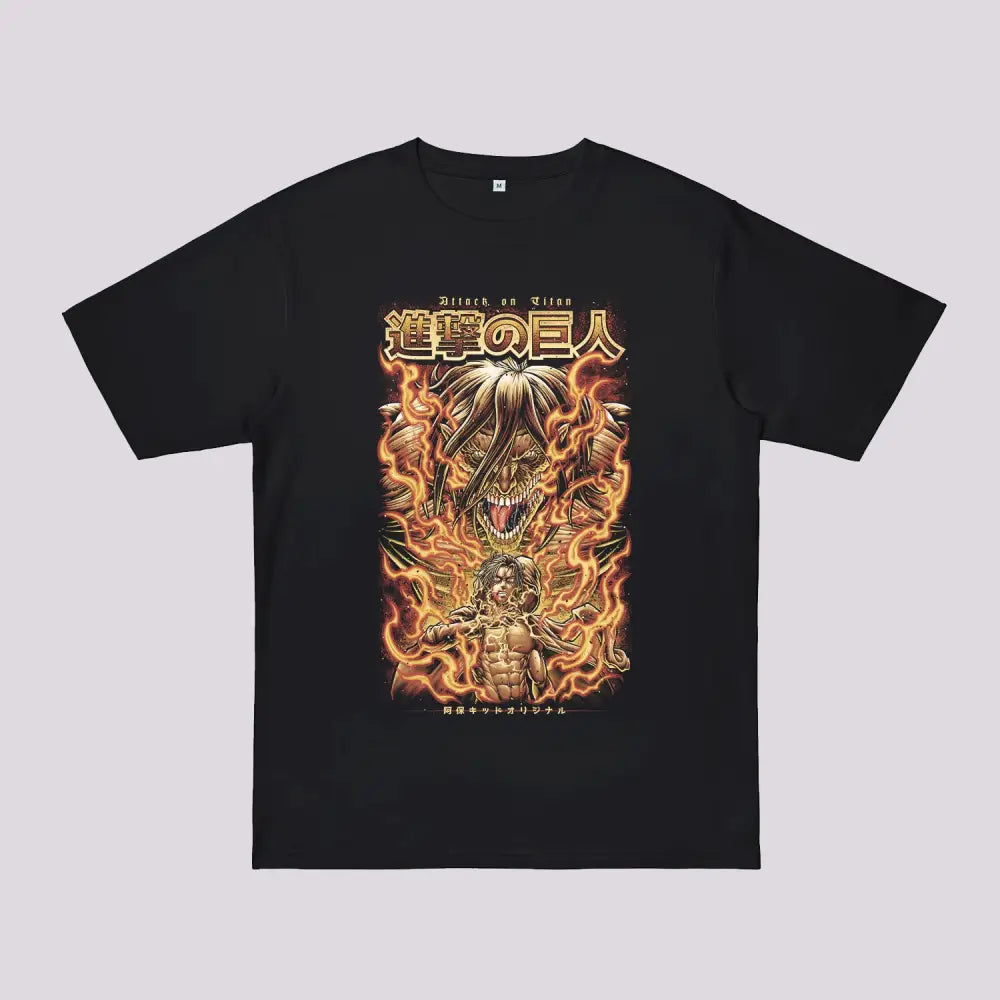 Titan Transformation Oversized Anime T-Shirt | Anime Clothing