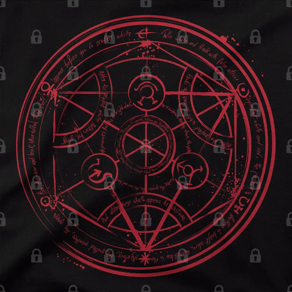 Transmutation Circle T-Shirt | Anime T-Shirts
