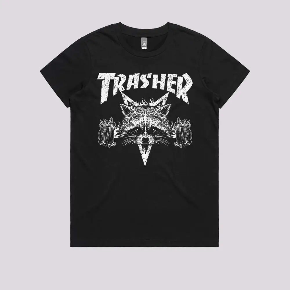 Trasher T-Shirt Womens / Black Xs Adult Tee