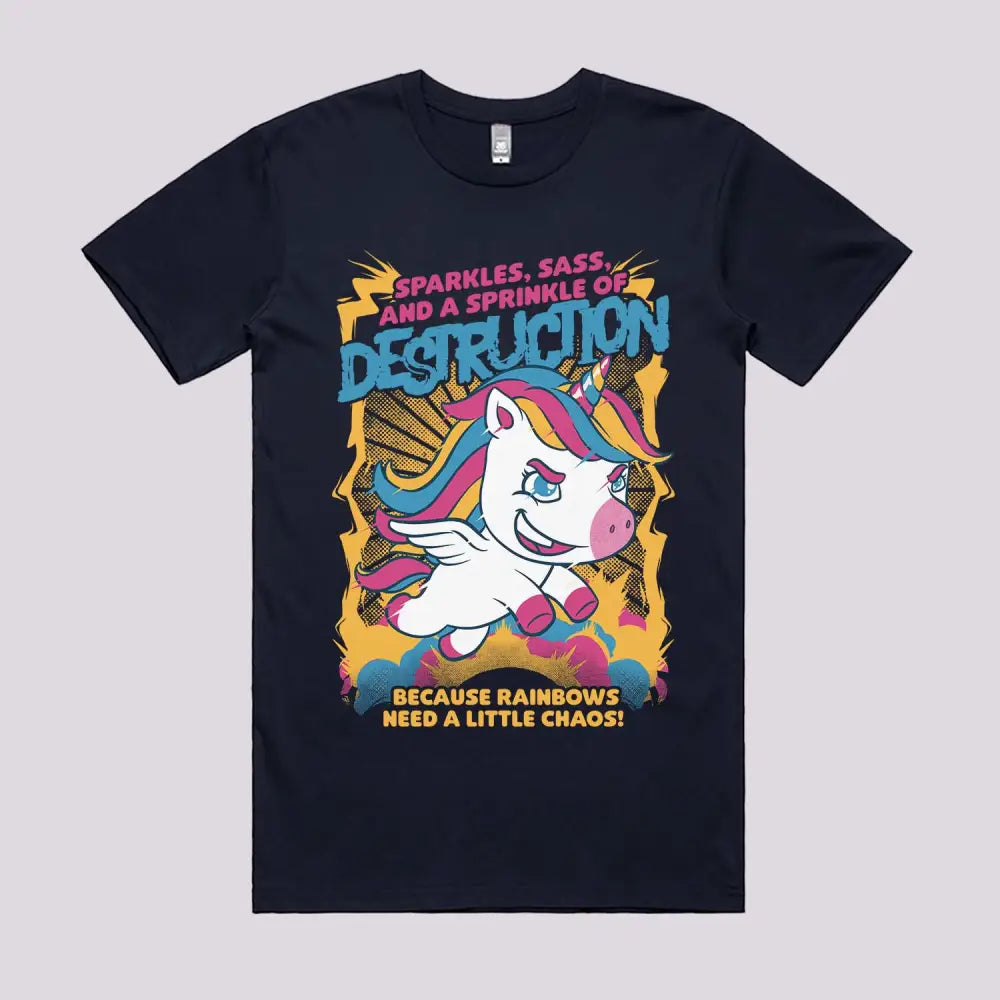 Unicorn Rainbows Destruction T-Shirt | Funny T-Shirts