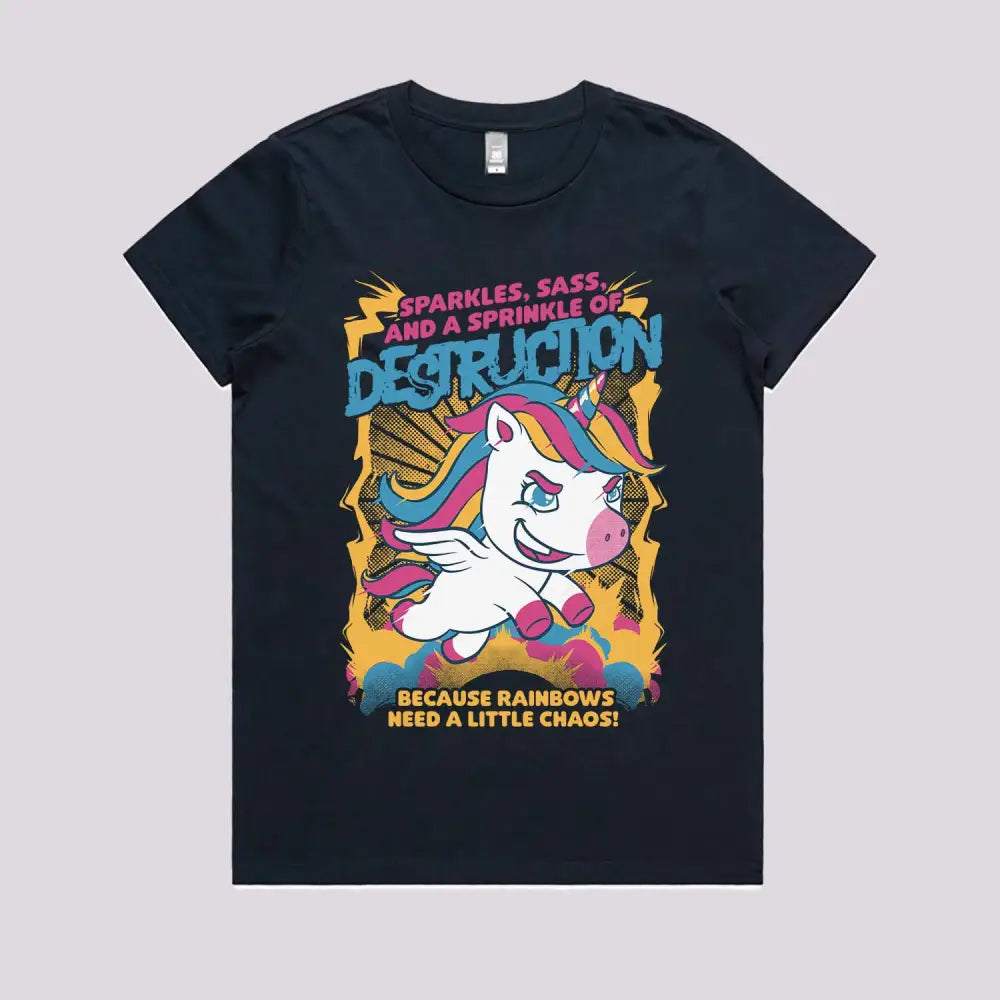 Unicorn Rainbows Destruction T-Shirt | Funny T-Shirts