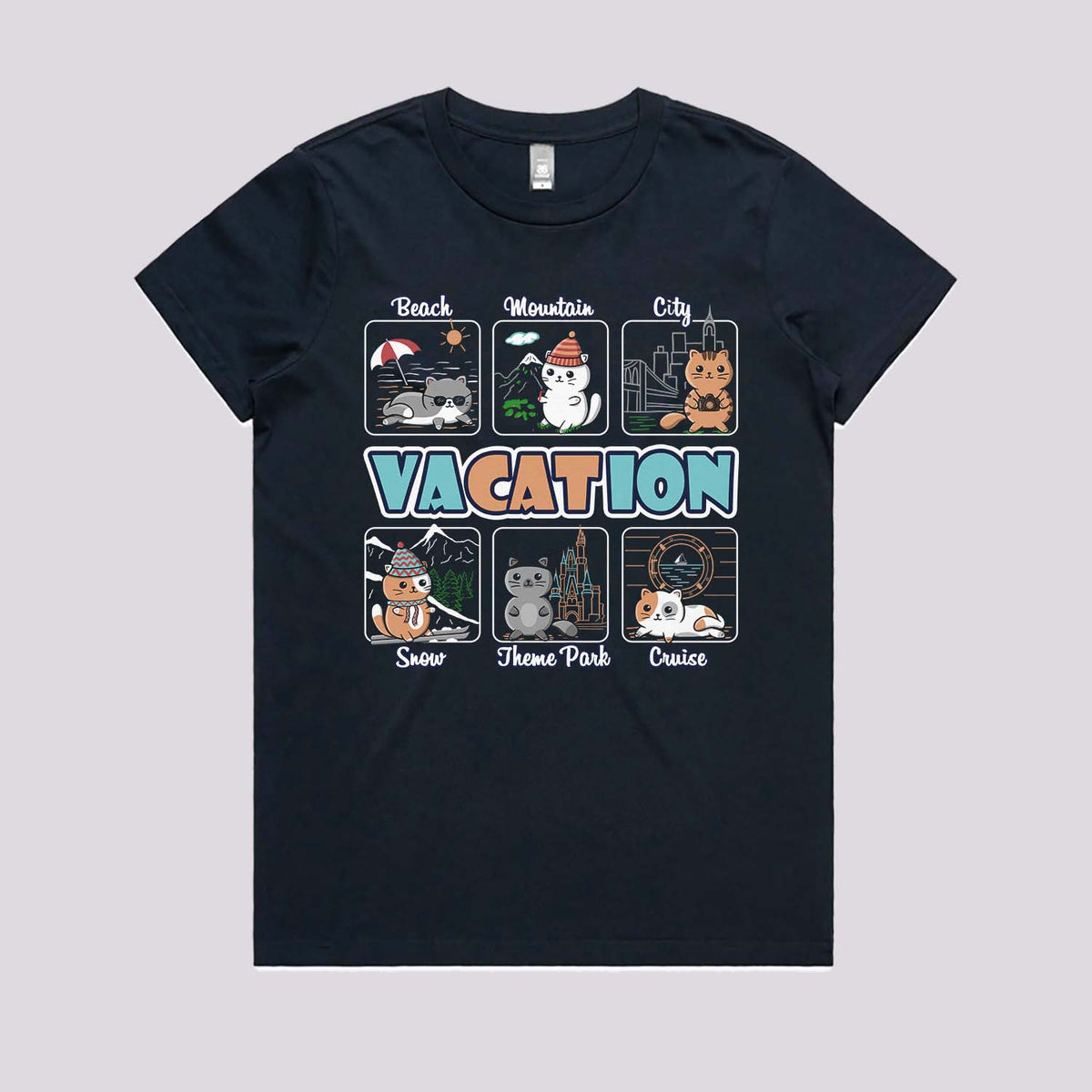 Vacation T-Shirt | Cats T-Shirt Australia