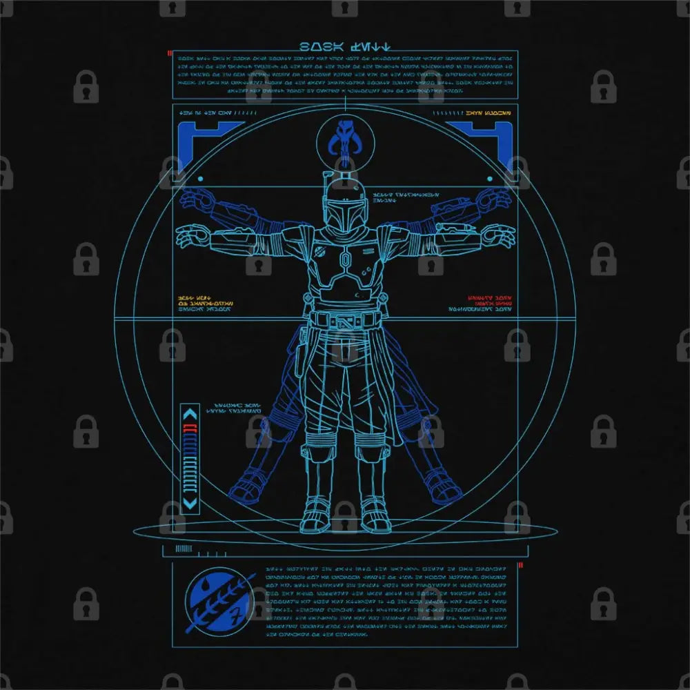 Vitruvian Fett T-Shirt Adult Tee