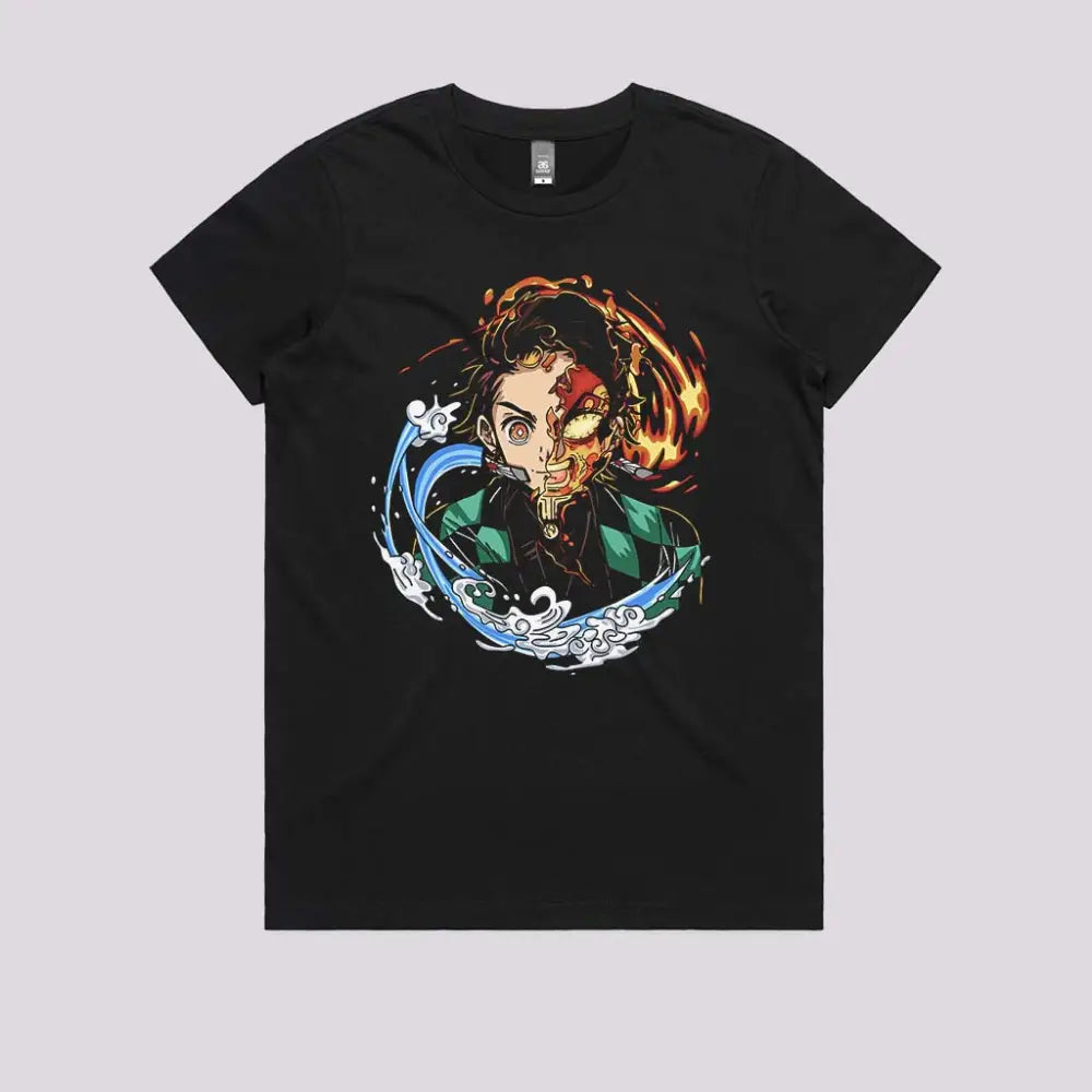 Water and Fire Breathing T-Shirt | Anime T-Shirts