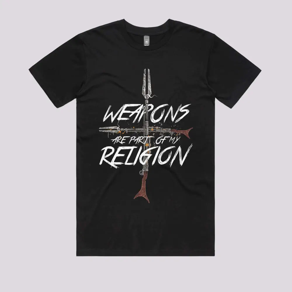 "Weapons of My Religion" Cool Pop Culture T-Shirt | Limitee Apparel